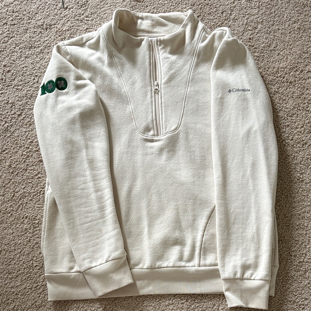 Columbia Women’s Zip Up Cream Sweater